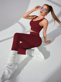 Scoop Neck Wide Strap Top and Pants Active Set - Pahabu - Women's Clothing & Shop