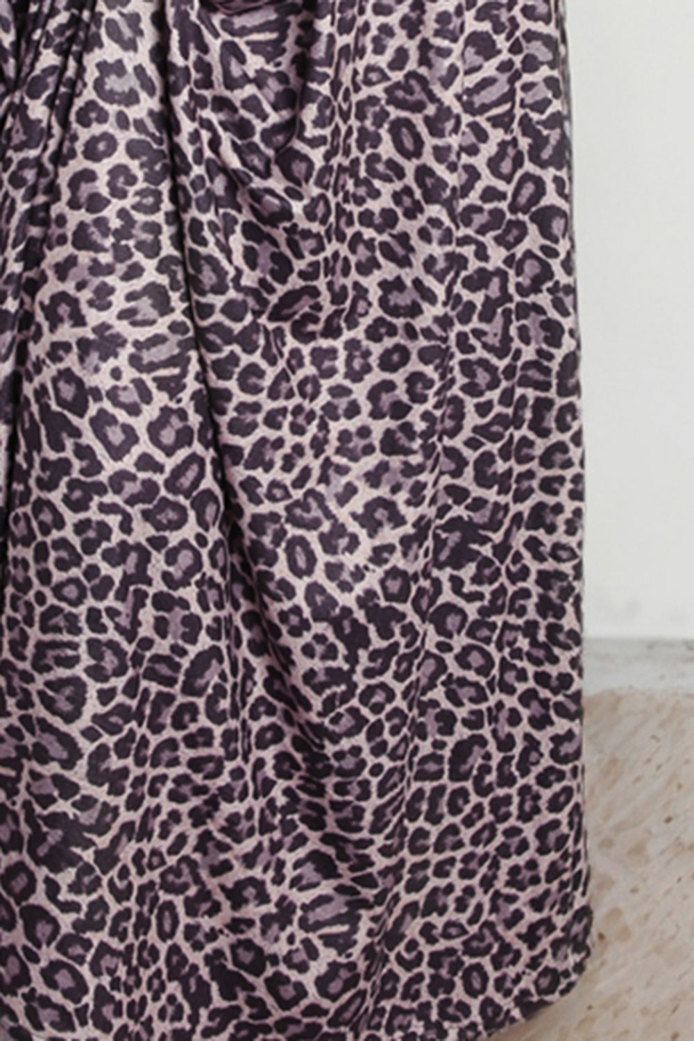 Leopard Round Neck Maxi Dress - Pahabu - Women's Clothing & Shop