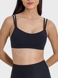 Millennia Scoop Neck Double Strap Active Cami - Pahabu - Women's Clothing & Shop