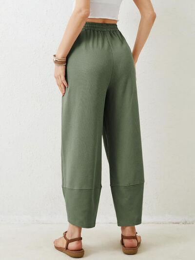 Lovelet Elastic Waist Wide Leg Pants - Pahabu - Women's Clothing & Shop