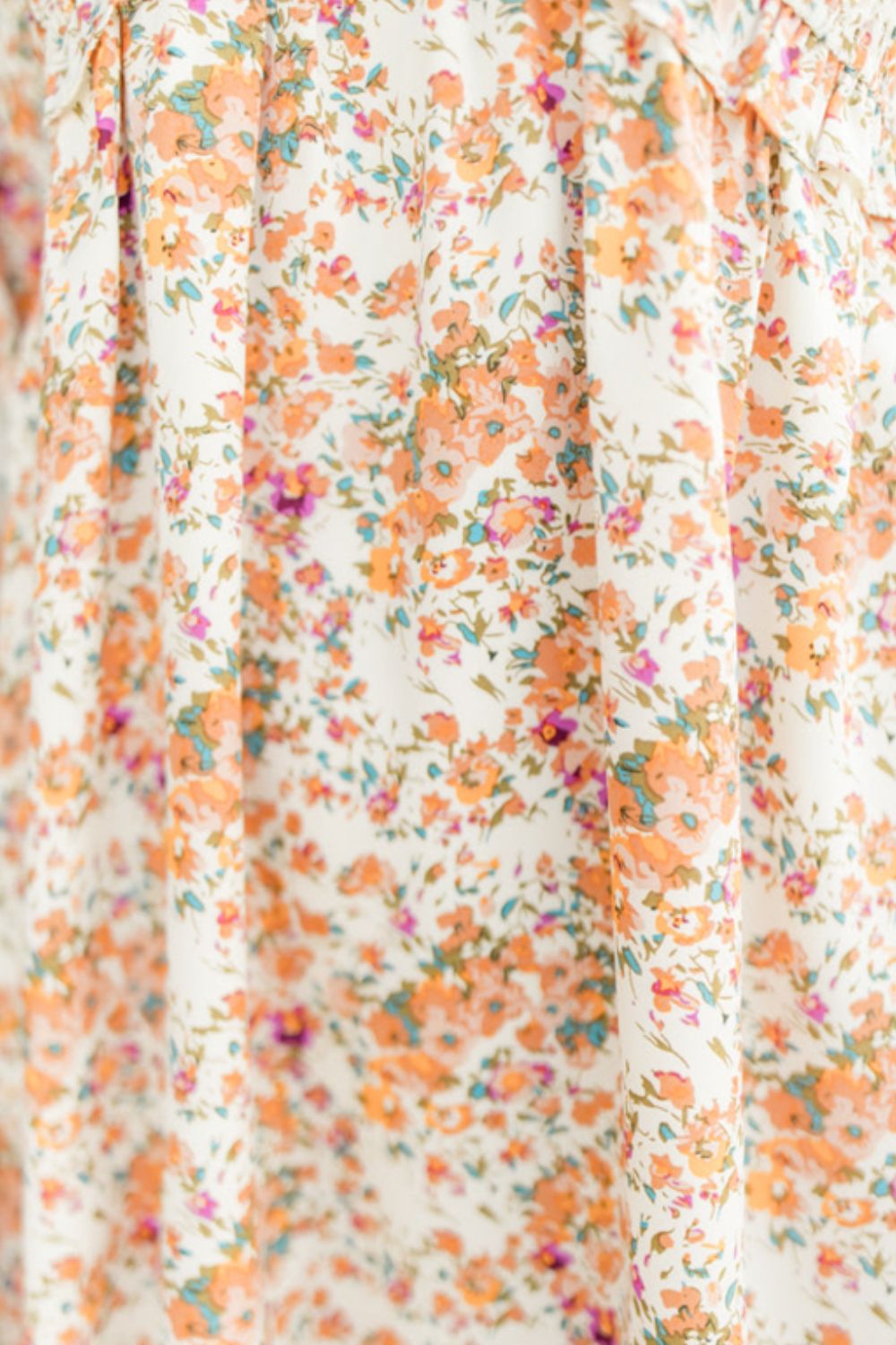 Printed V-Neck Balloon Sleeve Mini Dress - Pahabu - Women's Clothing & Shop