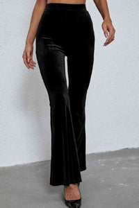 High Waist Flare Leg Pants - Pahabu - Women's Clothing & Shop