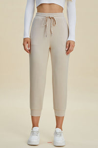 Basic Bae Full Size Air Scuba Drawstring High Waist Cropped Pants - Pahabu - Women's Clothing & Shop