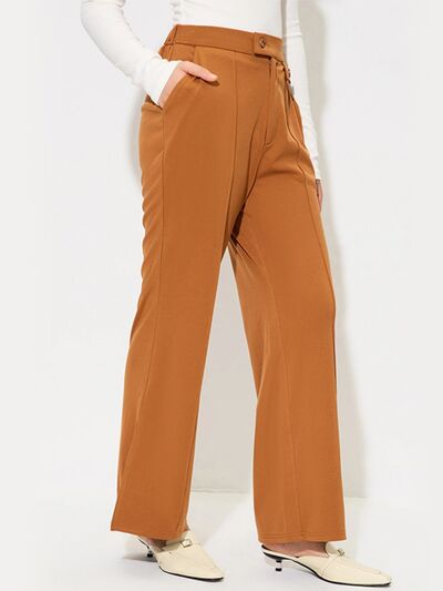 Slit Wide Leg Pants with Pockets - Pahabu - Women's Clothing & Shop