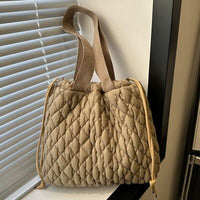 Drawstring Bubble Texture Tote Bag - Pahabu - Women's Clothing & Shop