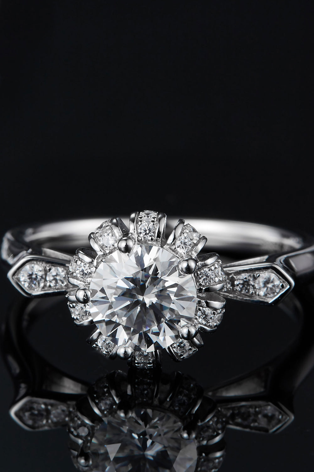 1 Carat Moissanite 925 Sterling Silver Ring - Pahabu - Women's Clothing & Shop