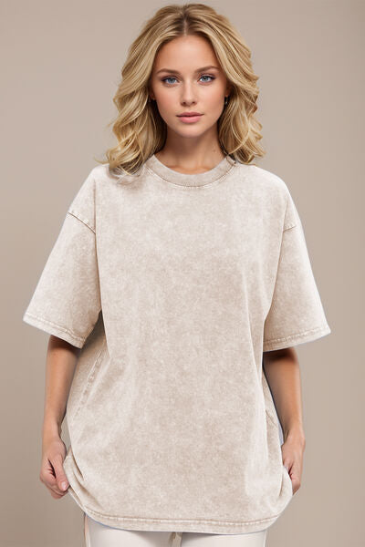 Basic Bae Round Neck Half Sleeve T-Shirt - Pahabu - Women's Clothing & Shop