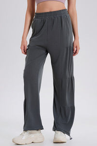 Basic Bae Drawstring Elastic Waist Ruched Joggers - Pahabu - Women's Clothing & Shop