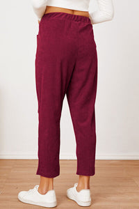Pocketed Elastic Waist Pants - Pahabu - Women's Clothing & Shop