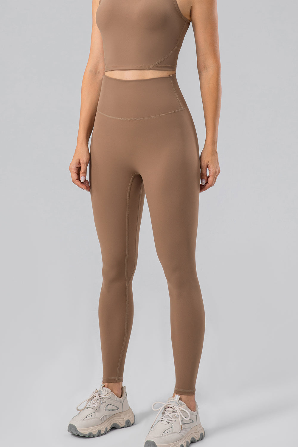 High Waist Wide Waistband Active Leggings - Pahabu - Women's Clothing & Shop