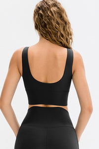 Scoop Neck Long Sports Bra - Pahabu - Women's Clothing & Shop