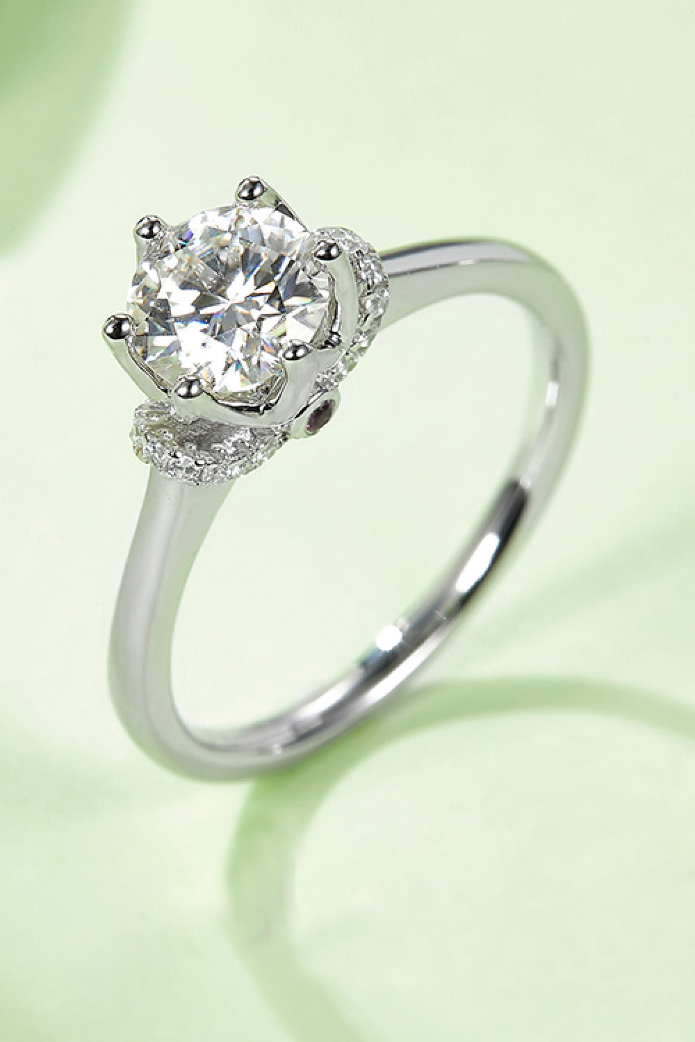 1 Carat Moissanite 925 Sterling Silver Ring - Pahabu - Women's Clothing & Shop