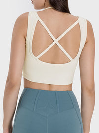 Millennia Crisscross Square Neck Active Tank - Pahabu - Women's Clothing & Shop