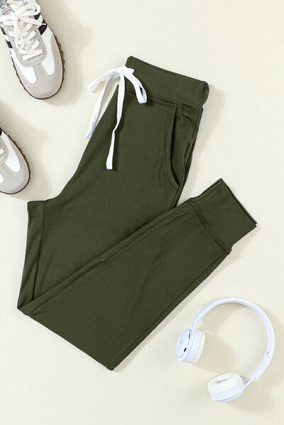 Drawstring Joggers with Pockets - Pahabu - Women's Clothing & Shop