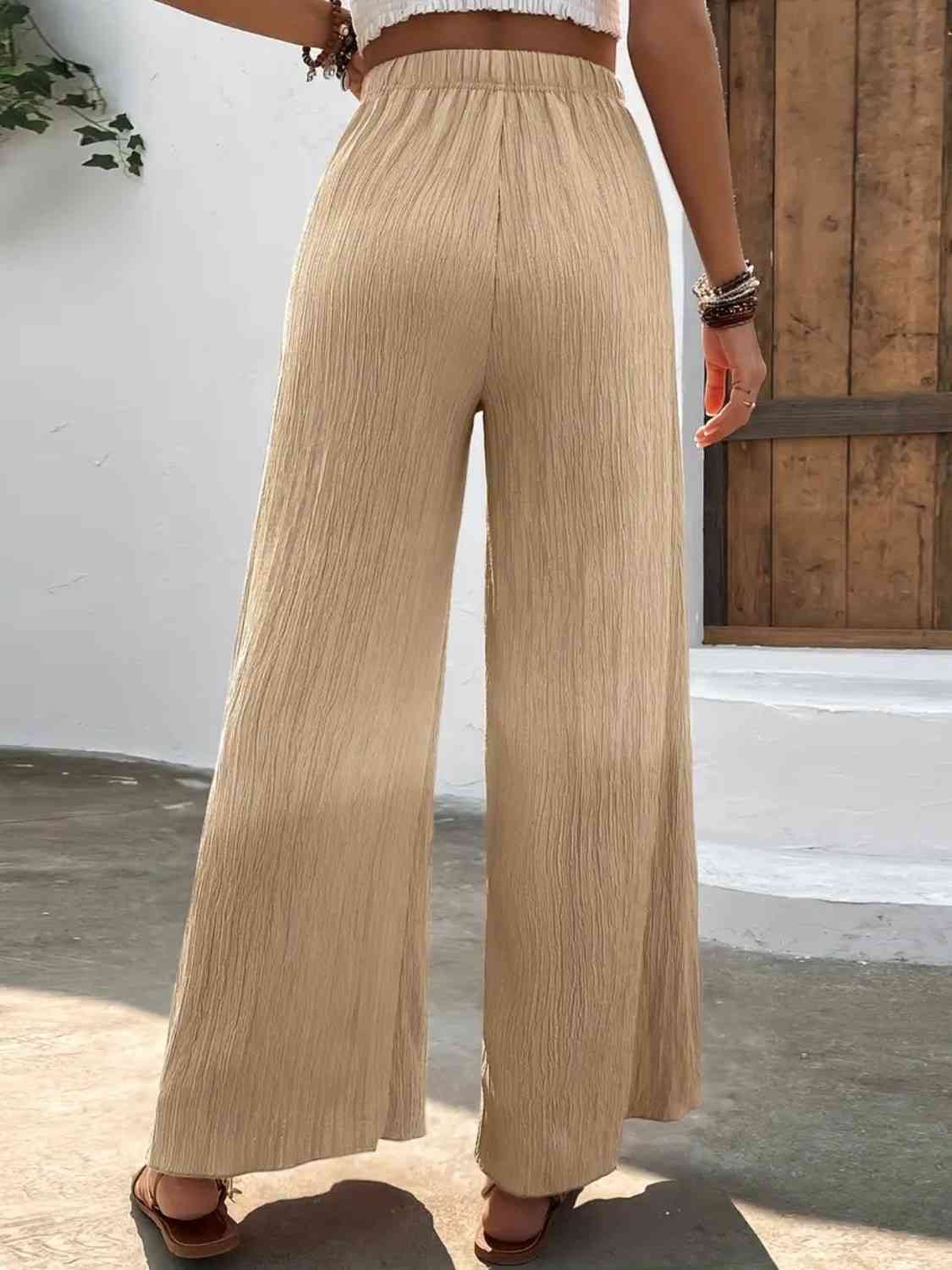Full Size High Waist Wide Leg Pants - Pahabu - Women's Clothing & Shop
