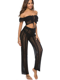 Cutout Drawstring High Waist Swim Pants - Pahabu - Women's Clothing & Shop