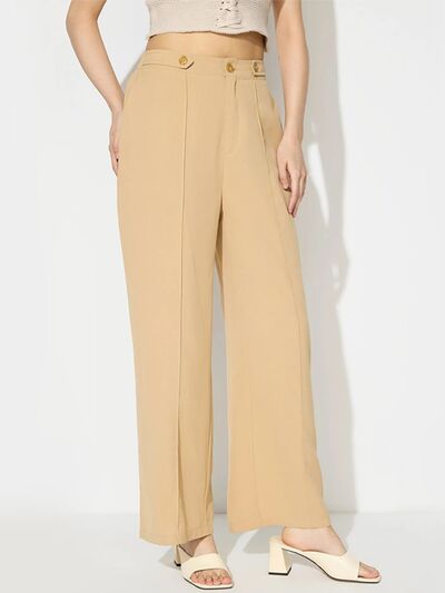 Wide Leg Pants with Pockets - Pahabu - Women's Clothing & Shop