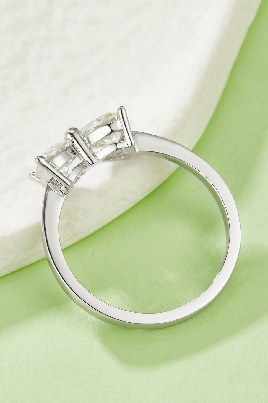 1 Carat Moissanite 925 Sterling Silver Bow Ring - Pahabu - Women's Clothing & Shop
