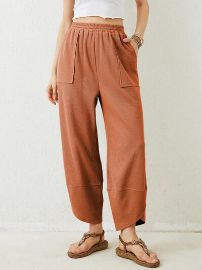 Lovelet Elastic Waist Wide Leg Pants - Pahabu - Women's Clothing & Shop