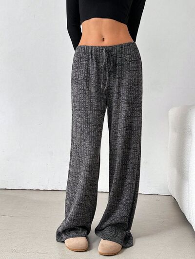 Tied Striped Wide Leg Pants - Pahabu - Women's Clothing & Shop