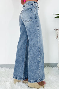 High Waist Wide Leg Jeans - Pahabu - Women's Clothing & Shop