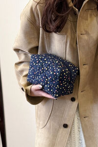 Floral Quilted Clutch with Plaid Lining - Pahabu - Women's Clothing & Shop