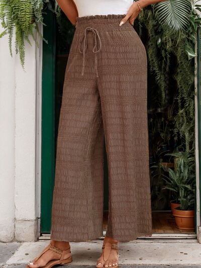 Perfee Tied Wide Leg Pants - Pahabu - Women's Clothing & Shop
