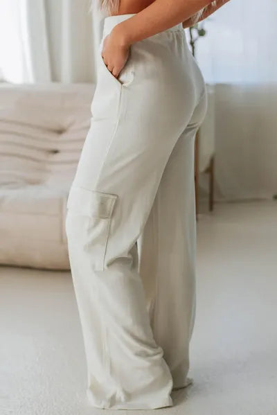 Drawstring High Waist Pants with Pockets - Pahabu - Women's Clothing & Shop