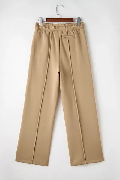 Drawstring Wide Leg Pants with Pockets - Pahabu - Women's Clothing & Shop