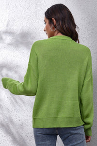 Flower Graphic Drop Shoulder Sweater - Pahabu - Women's Clothing & Shop