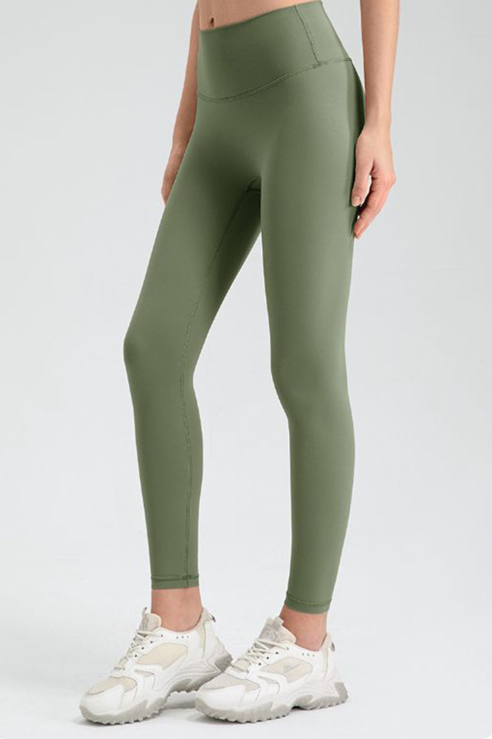 Wide Waistband Sport Leggings - Pahabu - Women's Clothing & Shop