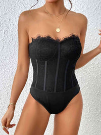 Perfee Strapless Sweetheart Neck Bodysuit - Pahabu - Women's Clothing & Shop