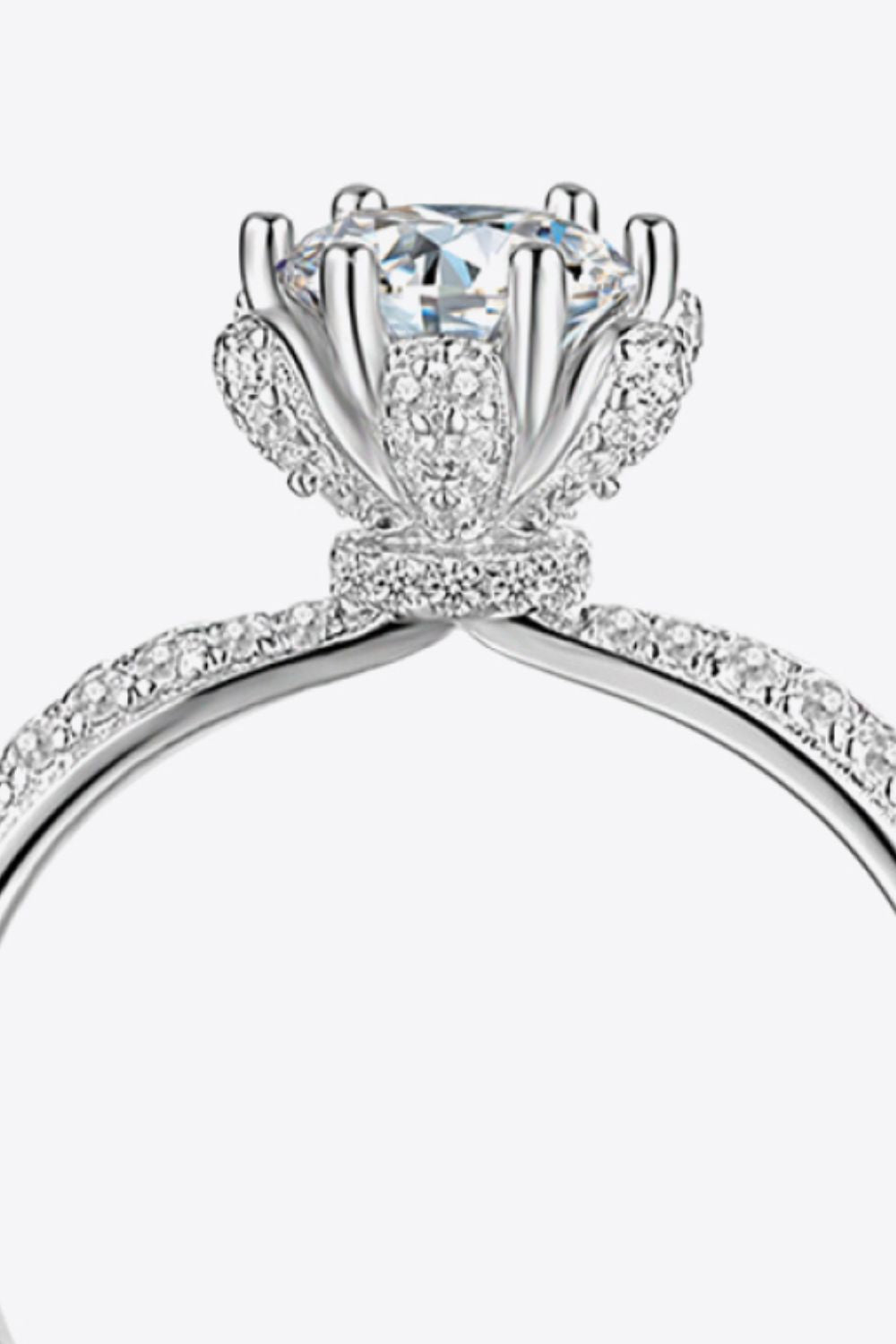 1 Carat Moissanite 6-Prong Ring - Pahabu - Women's Clothing & Shop