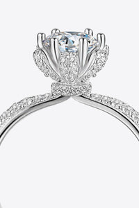 1 Carat Moissanite 6-Prong Ring - Pahabu - Women's Clothing & Shop