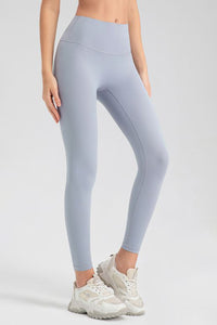 Wide Waistband Sport Leggings - Pahabu - Women's Clothing & Shop