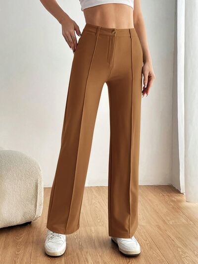 High Waist Wide Leg Pants - Pahabu - Women's Clothing & Shop