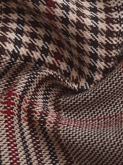 Perfee Plaid Straight Pants with Pockets - Pahabu - Women's Clothing & Shop