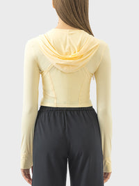 Millennia Zip Up Hooded Long Sleeve Active Outerwear - Pahabu - Women's Clothing & Shop