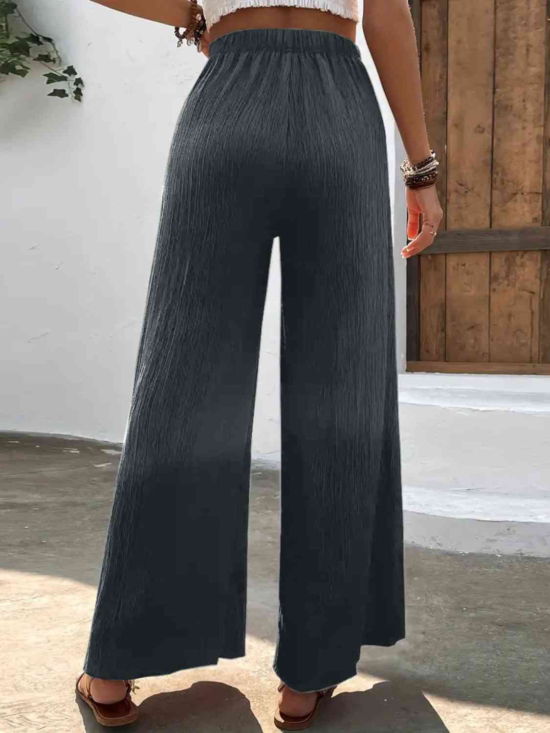 Full Size High Waist Wide Leg Pants - Pahabu - Women's Clothing & Shop