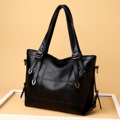 PU Leather Medium Handbag - Pahabu - Women's Clothing & Shop