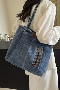 Medium Denim Tote Bag - Pahabu - Women's Clothing & Shop