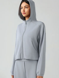 Millennia Zip Up Dropped Shouder Active Hooded - Pahabu - Women's Clothing & Shop