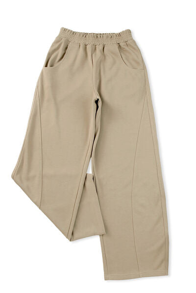 Elastic Waist Sweatpants with Pockets - Pahabu - Women's Clothing & Shop