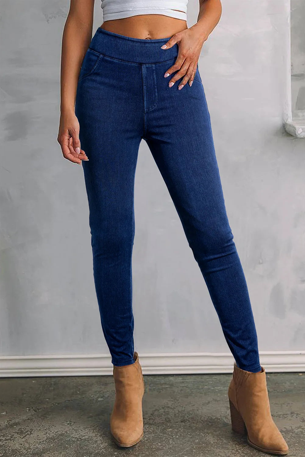 Skinny Jeans with Pockets - Pahabu - Women's Clothing & Shop