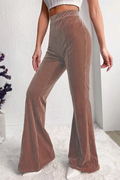 High Waist Bootcut Pants - Pahabu - Women's Clothing & Shop