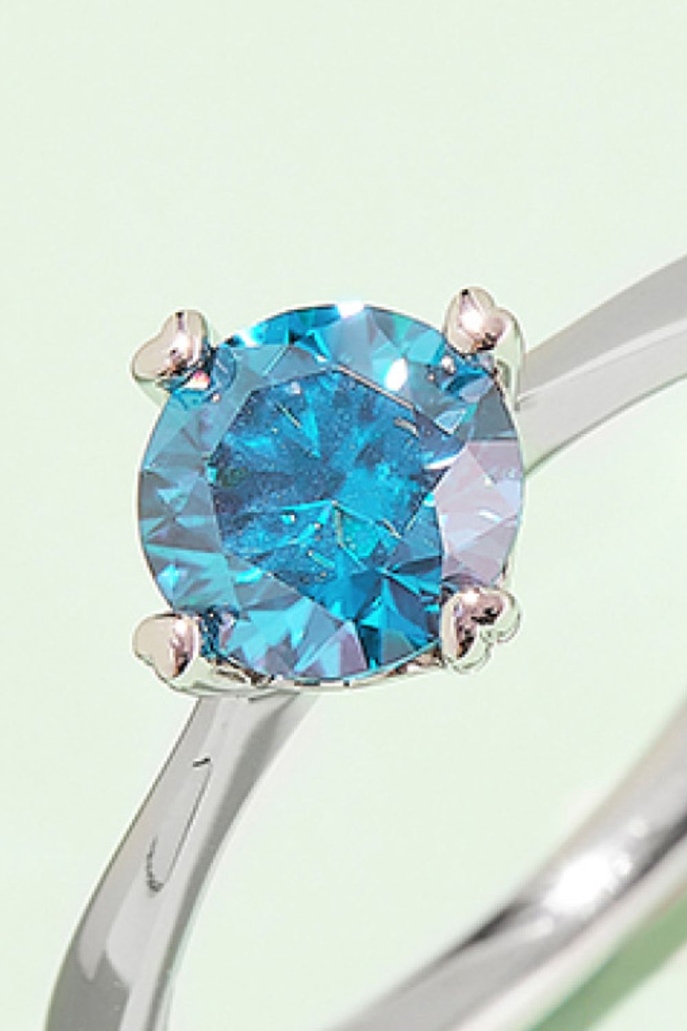 1 Carat Moissanite 925 Sterling Silver Solitaire Ring - Pahabu - Women's Clothing & Shop