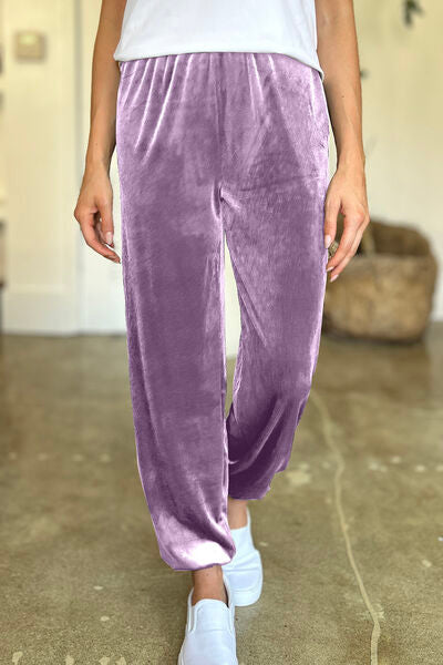 FAM-FAM Pocketed Elastic Waist Joggers - Pahabu - Women's Clothing & Shop
