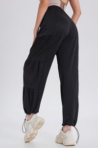 Basic Bae Drawstring Elastic Waist Ruched Joggers - Pahabu - Women's Clothing & Shop