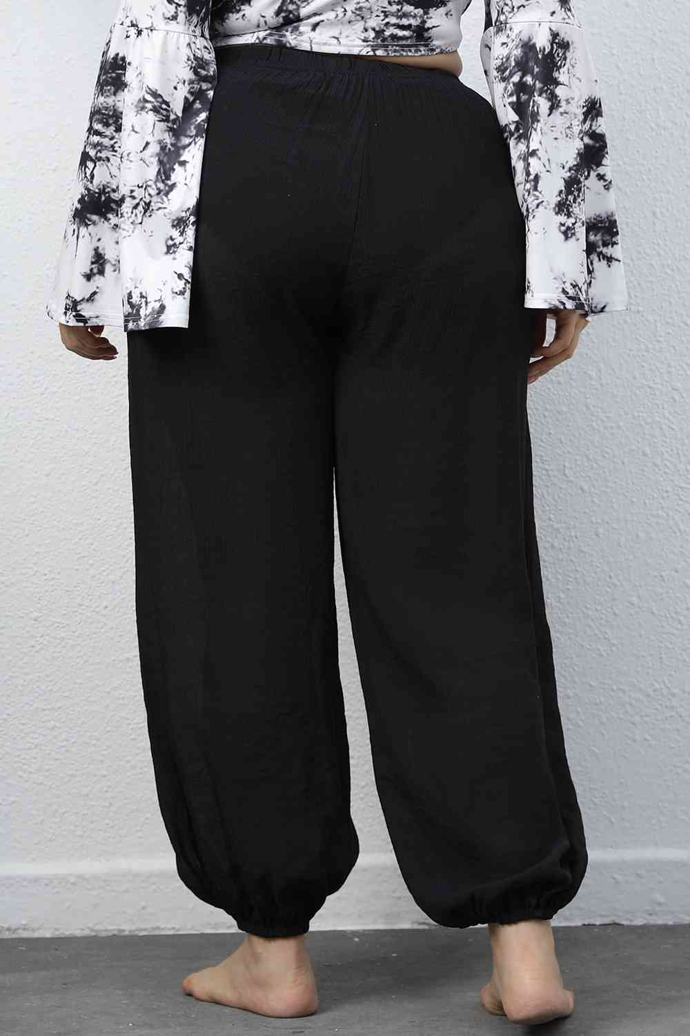 Plus Size Drawstring Jogger Pants - Pahabu - Women's Clothing & Shop