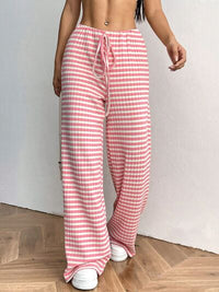 Tied Striped Wide Leg Pants - Pahabu - Women's Clothing & Shop